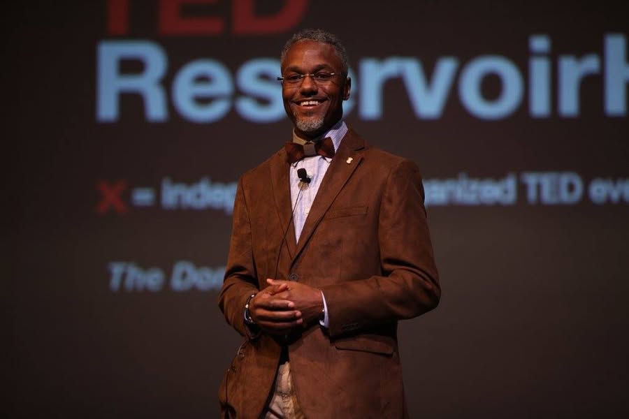 James E. Page, Jr. on a TEDx stage